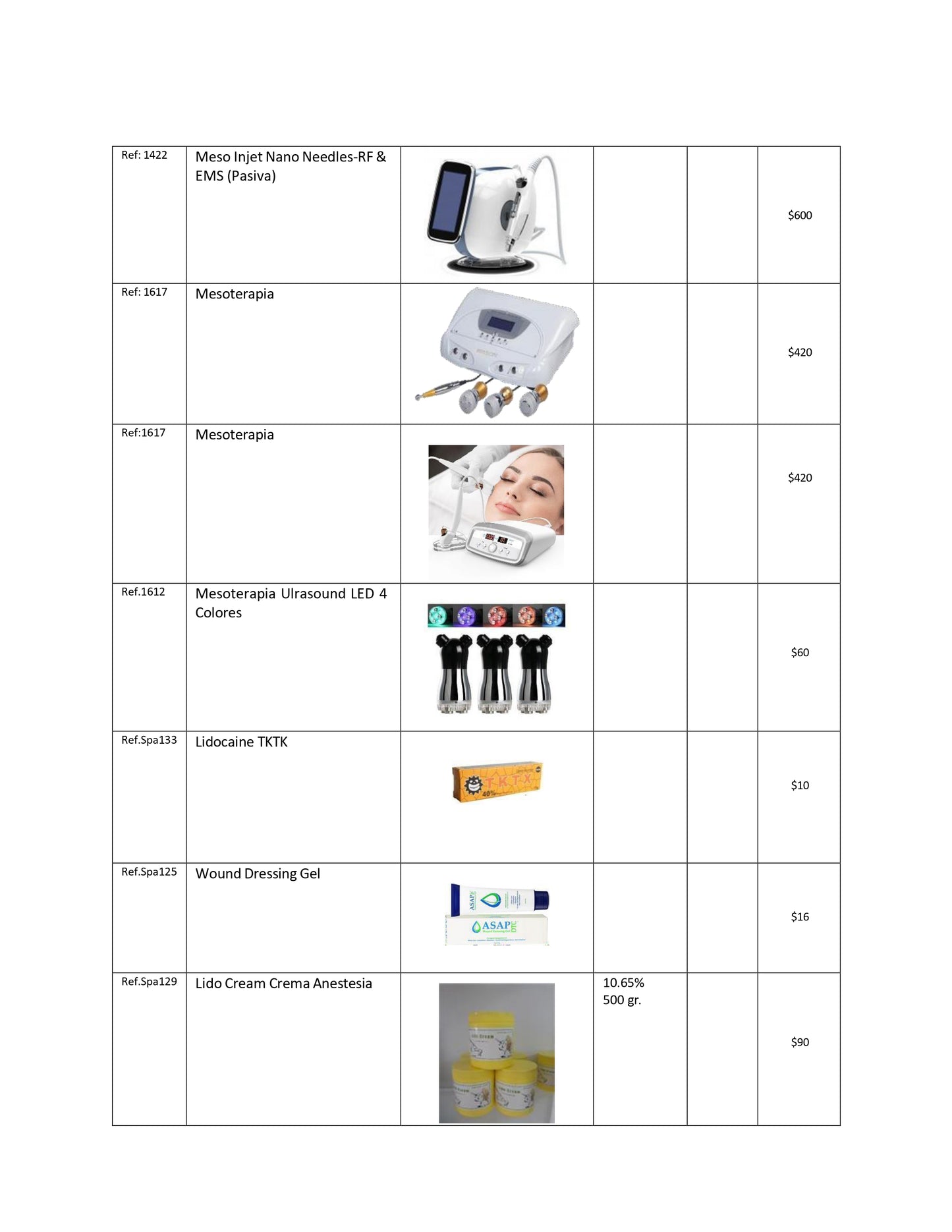 Ampoules for mesotherapy European Line