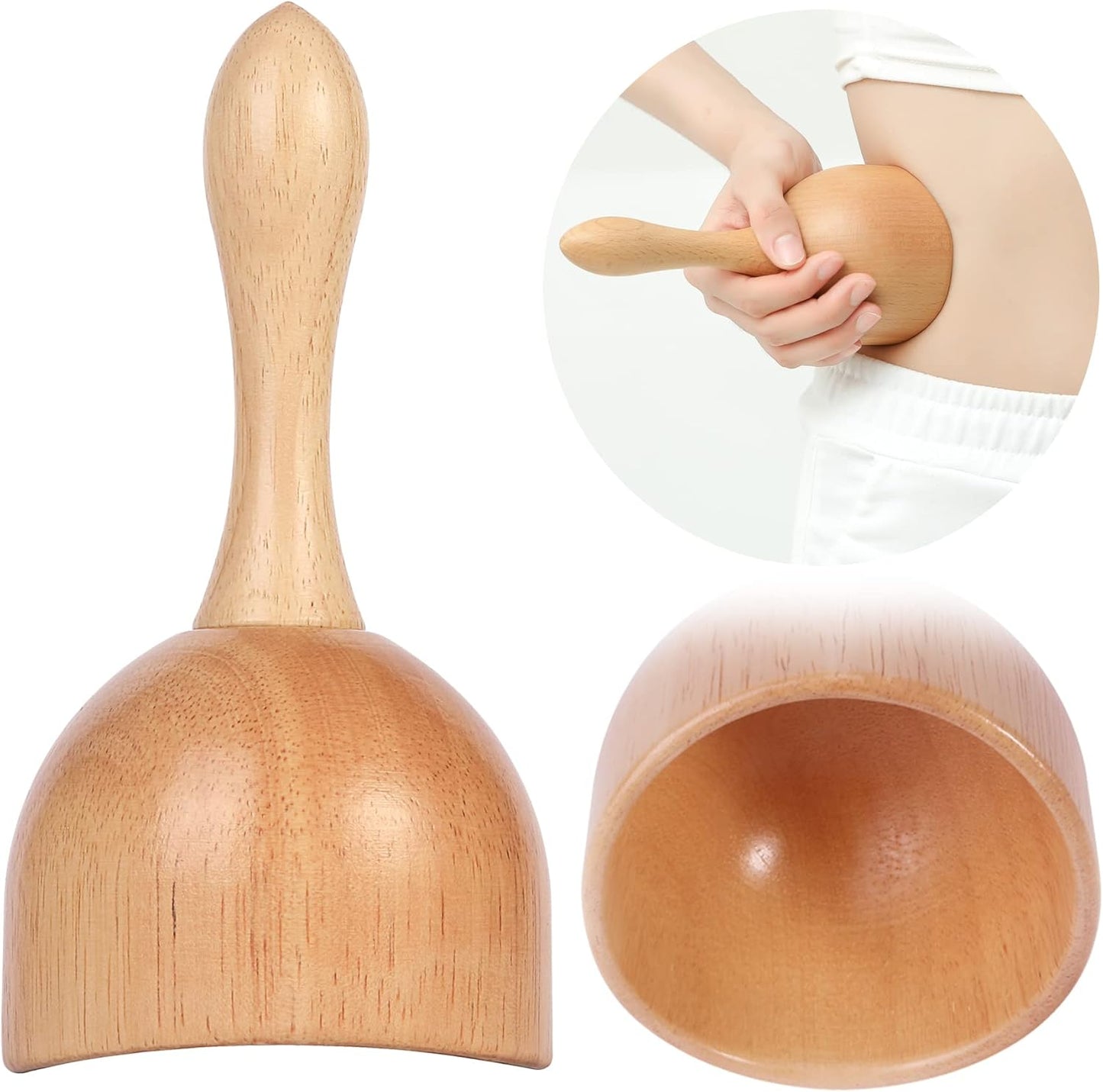Cup Wood Therapy Massage Tool Body Sculpting Tools for Maderoterapia,Lympahtic Drainage,Anti-Cellulite,Muscle Pain Relief Ref:. SPA-149