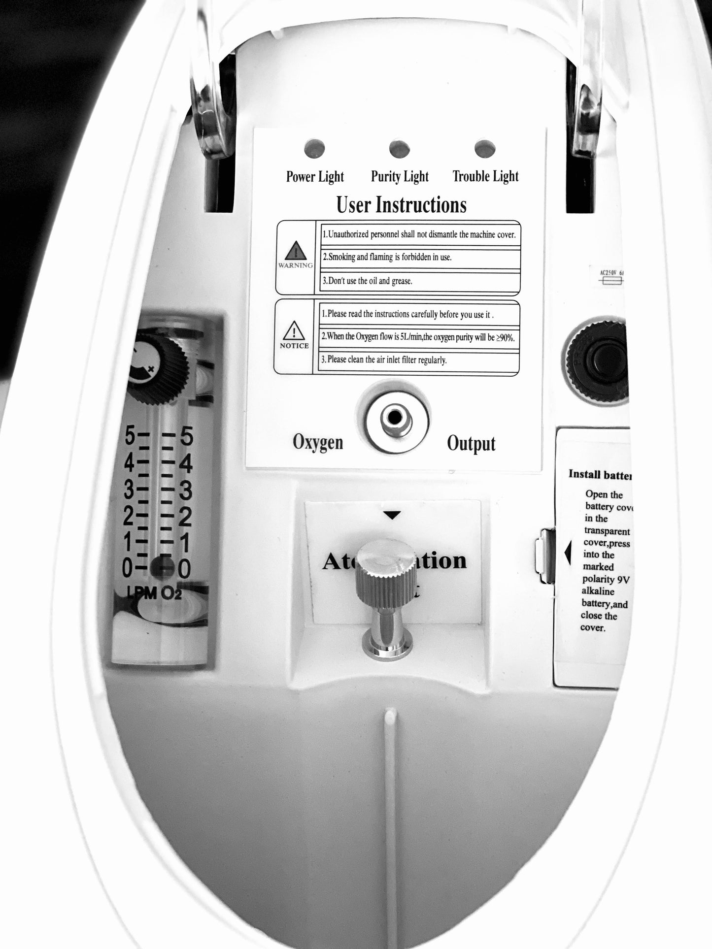 Masque facial à oxygène portable avec grand masque complet - Réf. : 1501