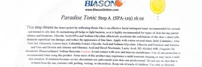 Paradise Tonic Step A 16oz.  spa-119