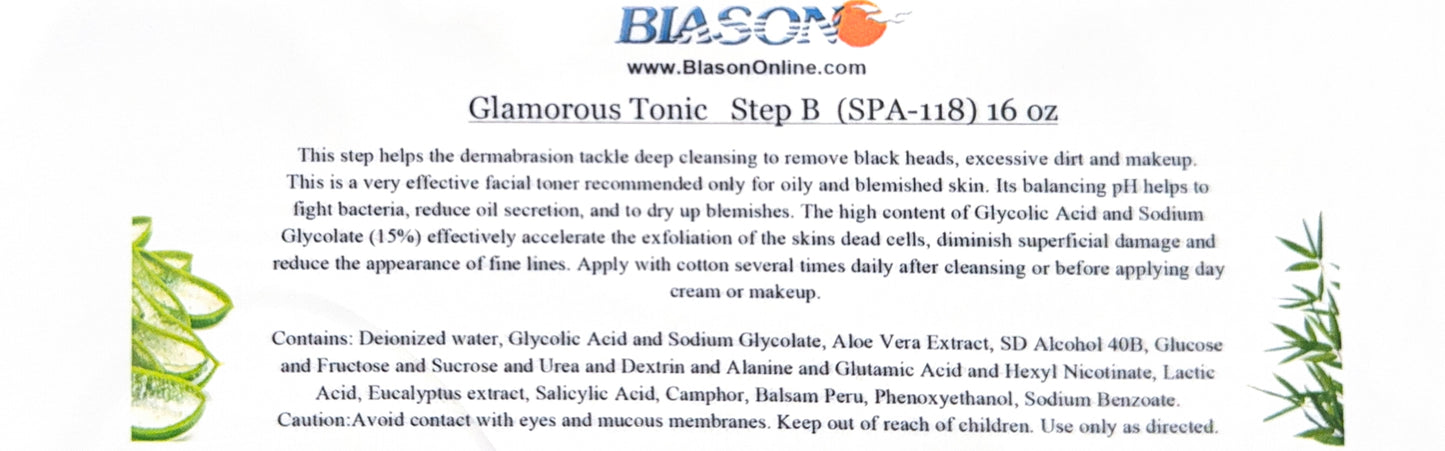Glamorous Tonic Step B 16oz. spa-118