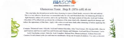 Glamorous Tonic Step B 16oz. spa-118