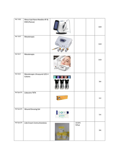 Ampoules for mesotherapy European Line