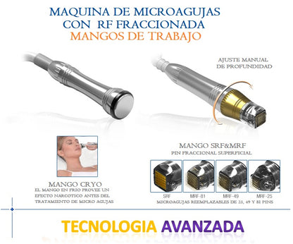 Micro-aiguille RF fractionnée petite - Réf. 1479