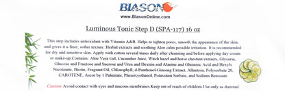 Luminous Tonic Step D 16oz. spa-117